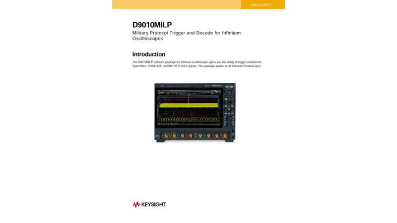 D9010MILP Military Protocol Trigger and Decode